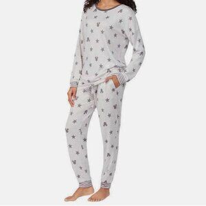Disney Mickey Mouse and Stars Gray Soft Pajama Lounge SET NWT Women XL